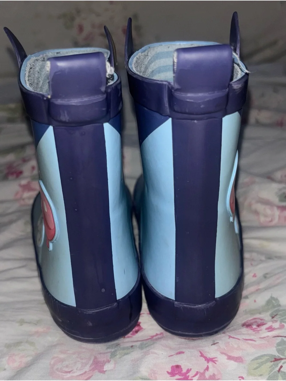 Target Kids Blue Character Rain Boots with Yellow Nose